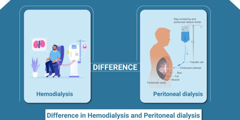 Difference between Hemodialysis and Peritoneal Dialysis