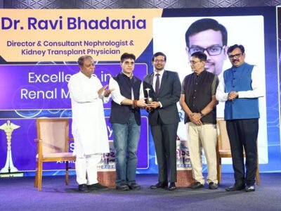 Dr. Ravi Bhadania Honoured with the “Excellence in Renal Medicine” Award at Aarogya Sanman 2026